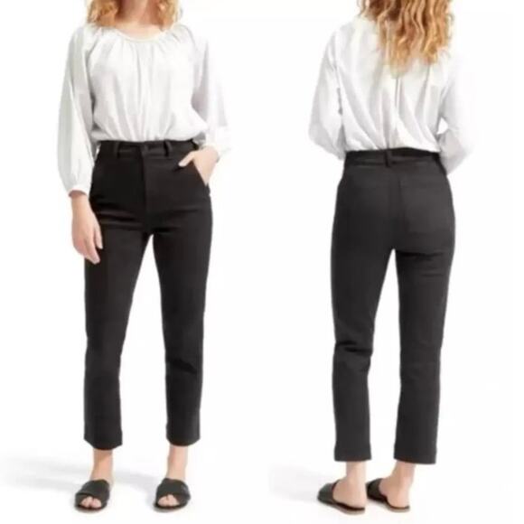 Everlane Women's Black Straight Leg Jeans - Picture 1 of 11